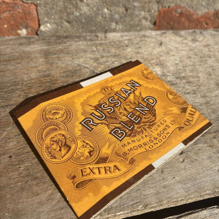 B morris & sons Russian blend cigarette packet