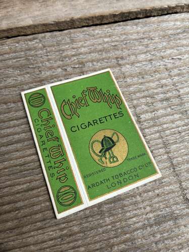 Ardath tobacco company chief whips cigarette packet