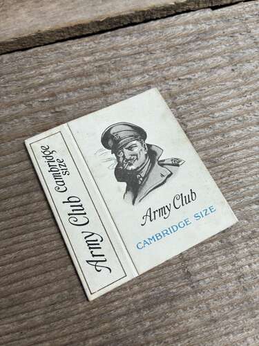 Scarce army club Cambridge size cigarette packet