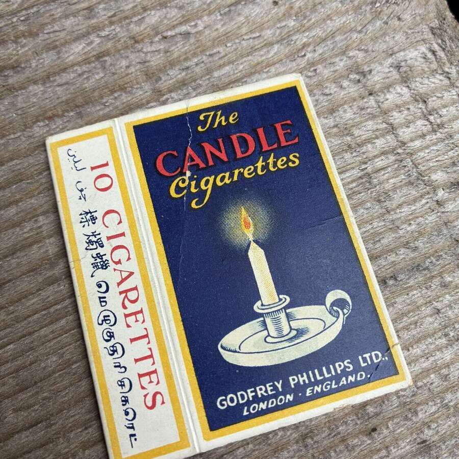 Unusual Godfrey Phillips candle cigarette packet