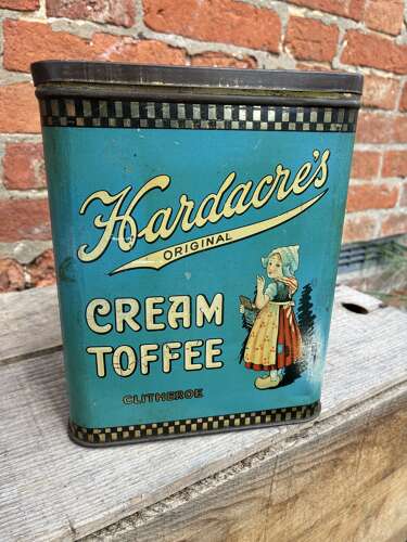 Scarce hardacres original cream toffee clitheroe toffee tin