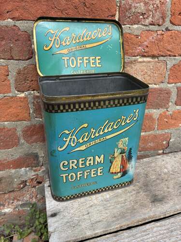 Scarce hardacres original cream toffee clitheroe toffee tin