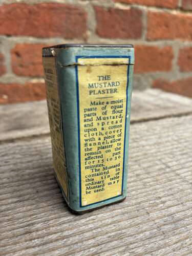 Early j&j.Colman Ltd bath mustard tin with contents