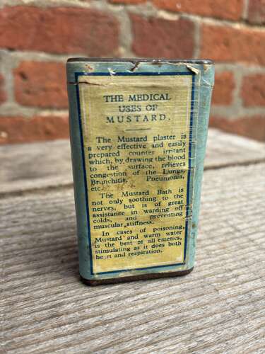 Early j&j.Colman Ltd bath mustard tin with contents