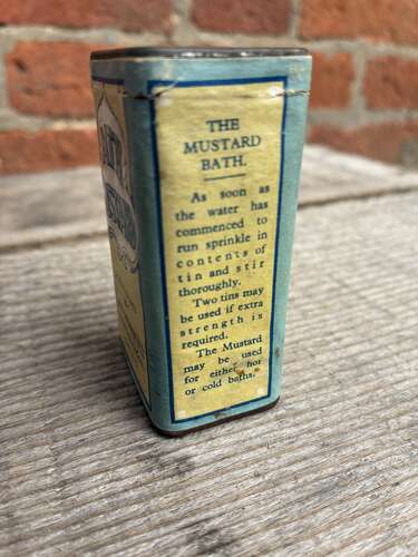 Early j&j.Colman Ltd bath mustard tin with contents
