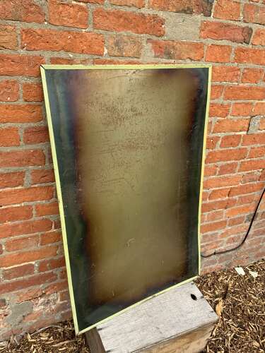 Rare printed tin Firestone tyre & rubber co Ltd map advertising sign
