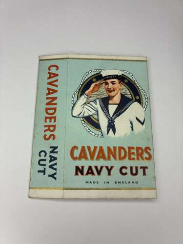 Cavanders Ltd navy cut cigarette packet