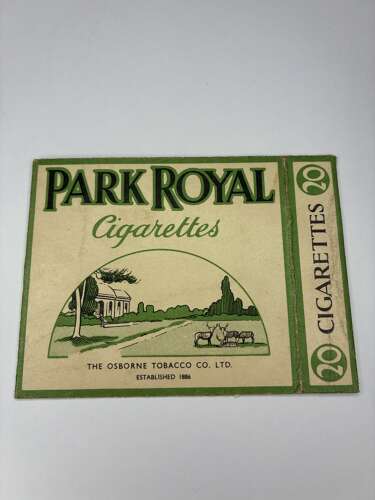 Osbourne tobacco co, Ltd Park Royal cigarette packet