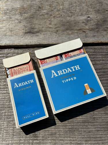 Pair of Ardath Virginia cigarettes packets live