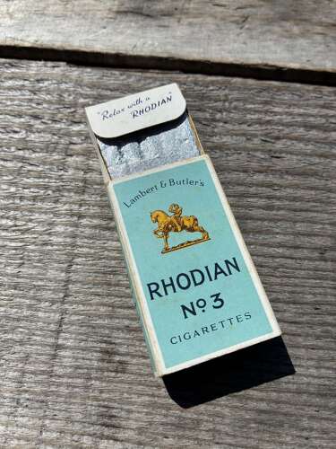Lamber & butler rhodian no3 cigarette packet live