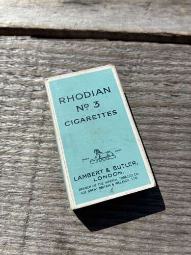 Lamber & butler rhodian no3 cigarette packet live
