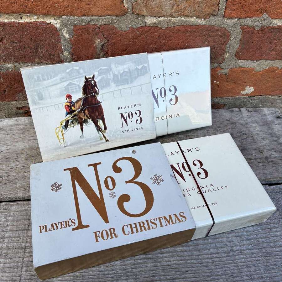 Pair of players no3 Christmas cigarette Christmas boxes live
