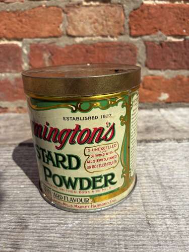 Stunning W.Symington & co custard powder tin