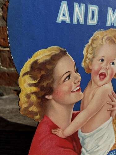 Superb cod liver oil & malt advertising counter top showcard