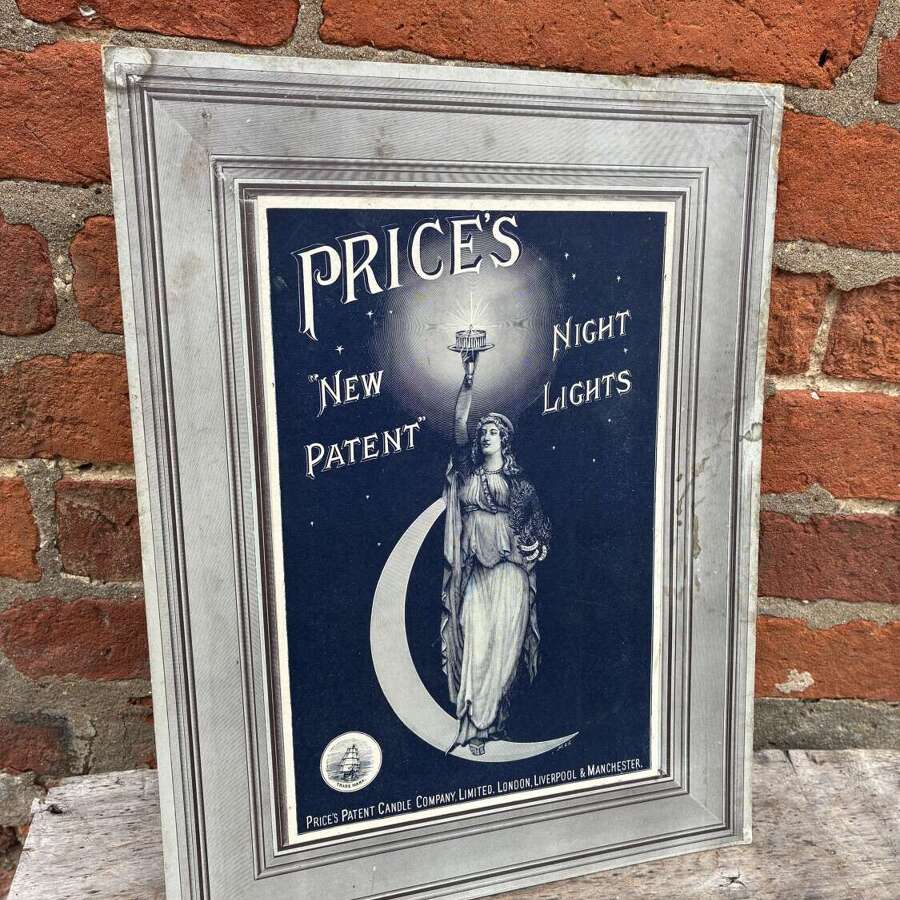 Early prices new patent night lights advertising showcard