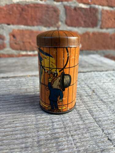 Scarce sharps super-kreem toffee small bird cage tin