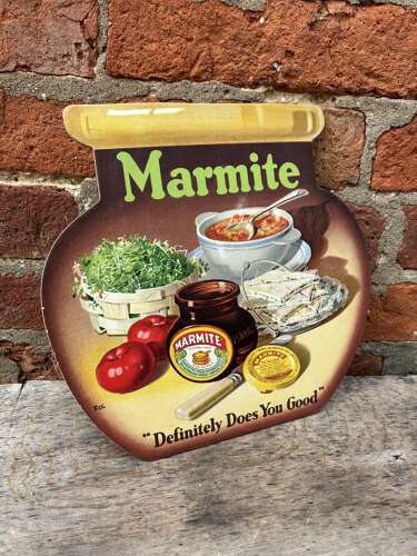 Rare marmite cut out advertising showcard