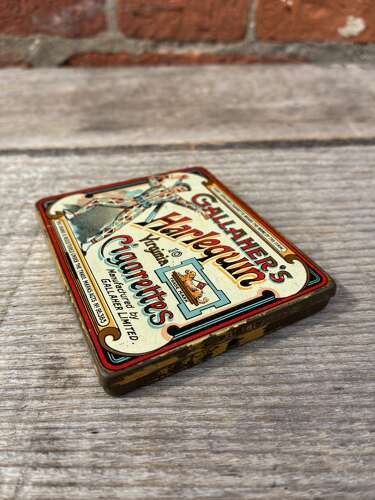 Exceptional gallahers harlequin cigarettes tin