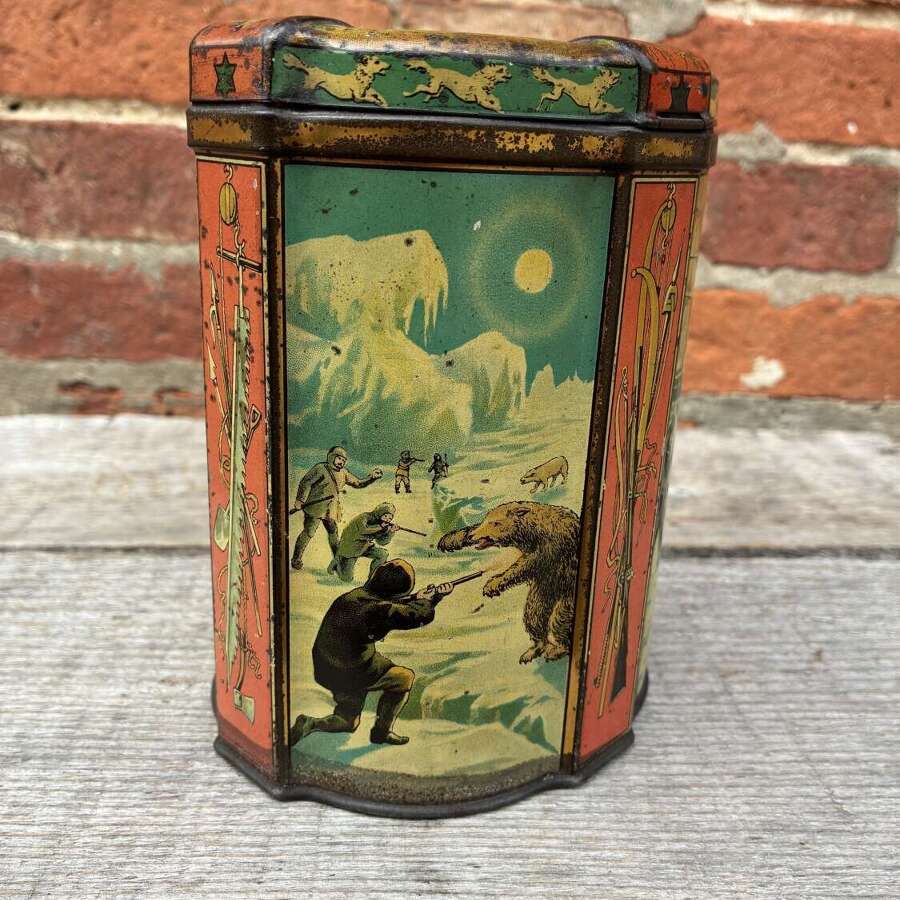 Exceptional huntley & palmers sir ernest shackleton arctic exploration biscuit tin
