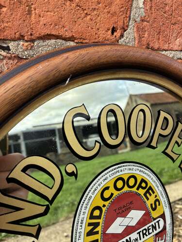 Stunning small ind,coopes in bottle pub advertising mirror