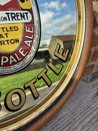 Stunning small ind,coopes in bottle pub advertising mirror