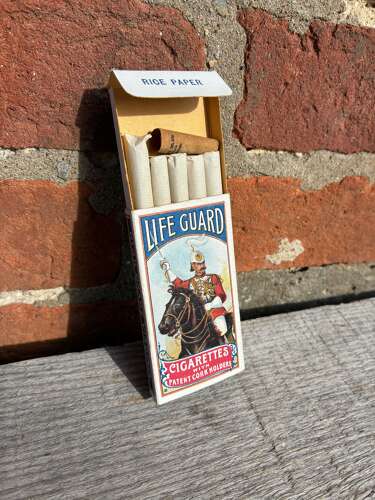 Rare live w.m clarkes & son lifeguard cigarette packet