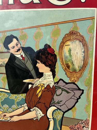 Scarce marsh & co cakes & biscuits advertising showcard