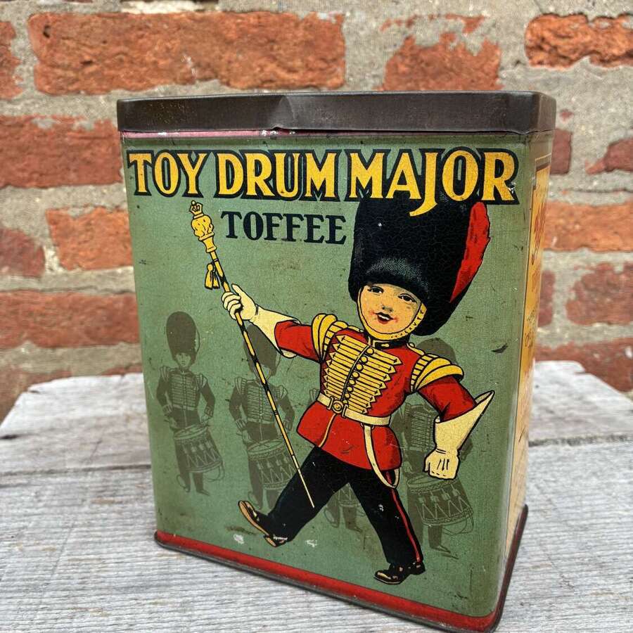 Scarce Fillerys toffee works, toy drum major toffee tin