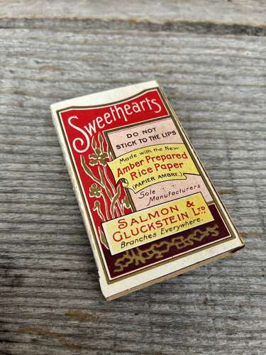 Rare salmon & gluckstein sweethearts cigarette packet