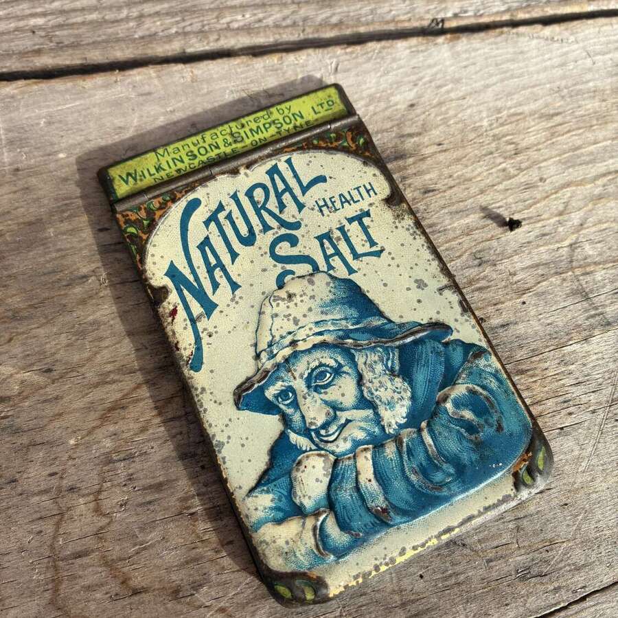 Scarce wilkinson & Simpson Ltd natural health salt tinplate advertising notebook