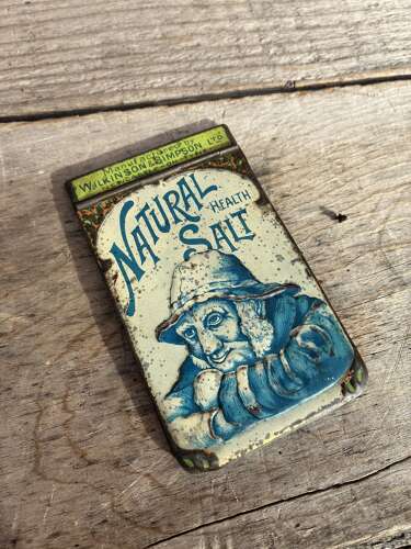 Scarce wilkinson & Simpson Ltd natural health salt tinplate advertising notebook