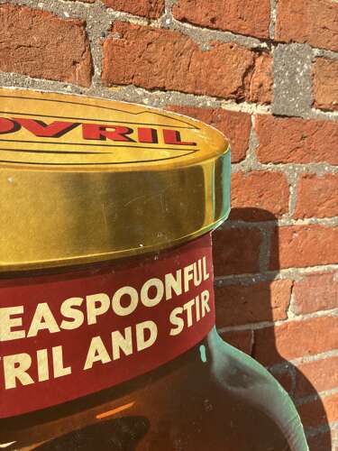 Scarce large bovril cut out jar advertising Showcard