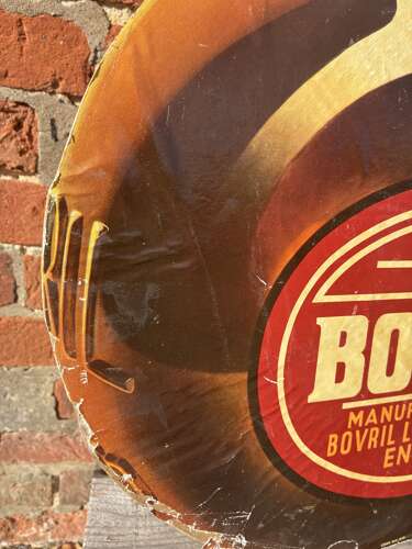 Scarce large bovril cut out jar advertising Showcard