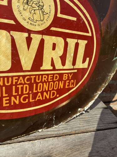 Scarce large bovril cut out jar advertising Showcard