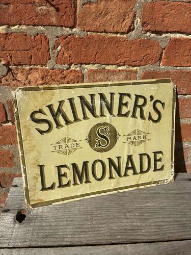 Early skinner’s lemonade advertising Showcard