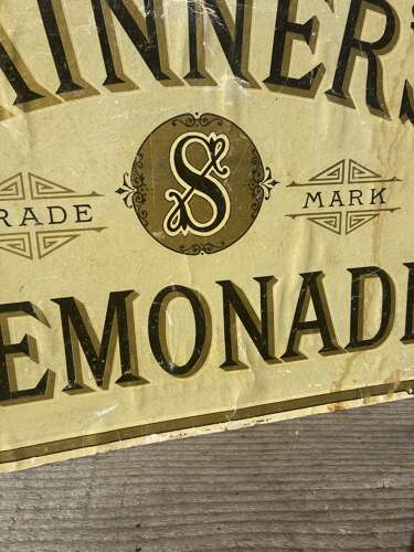 Early skinner’s lemonade advertising Showcard