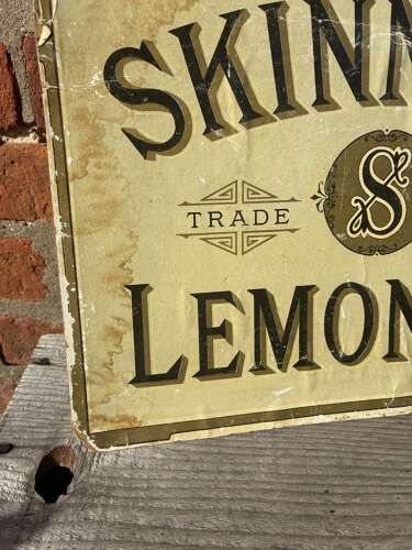 Early skinner’s lemonade advertising Showcard
